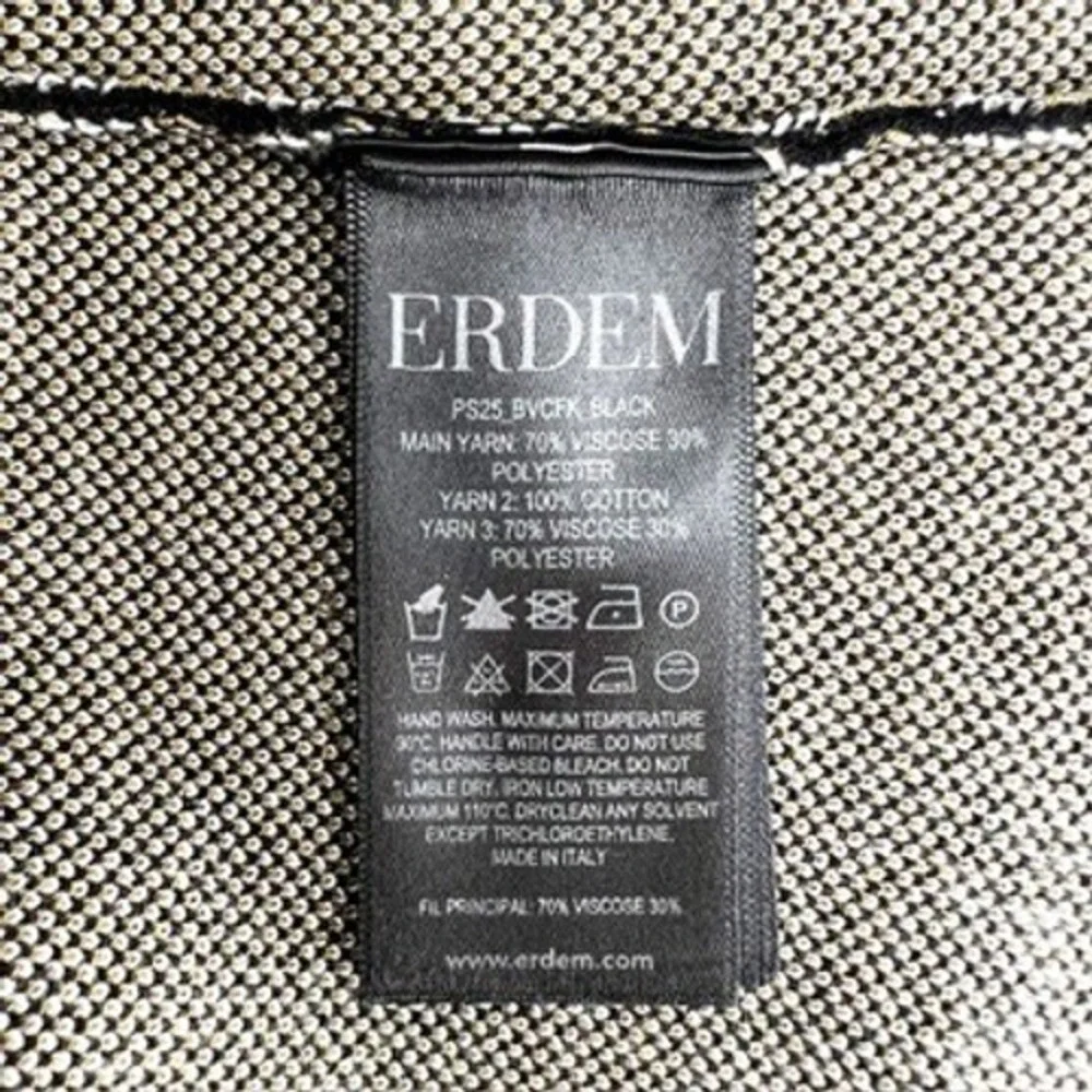 Tuckernuck Erdem Floral Jacquard Knit Embroidered Short Sleeve Sweater Italy - Picture 5 of 5